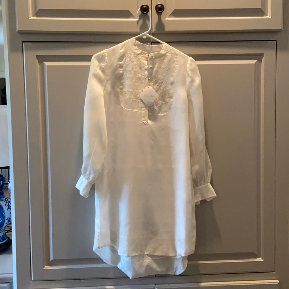 Unilogical Poem Dress with Emily Dickinson Poem Embroidered